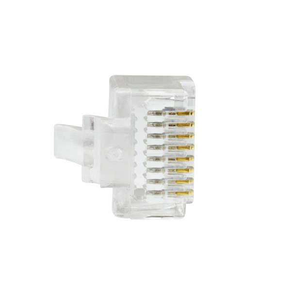 Naar omschrijving van TD168B-25 - RJ45 modular easy plug Cat.6 UTP RJ45, open front,  25 stuks