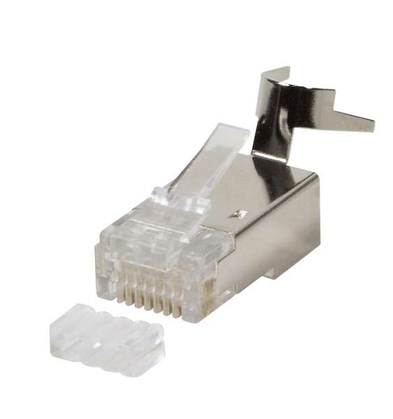 Naar omschrijving van MP0033-10 - Modular Plug Cat.6A RJ45 for Cat7,Cat.6A, Cat.6 cable, 10x shielded