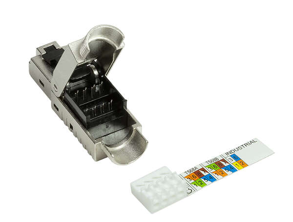 Naar omschrijving van MP0040N - Field assembly Cat.6A RJ45 plug, shielded, MPTL, PrimeLine