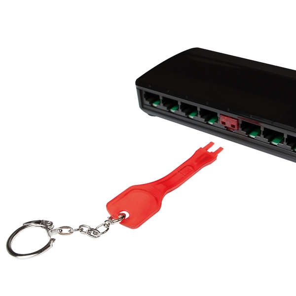 Naar omschrijving van MP0042 - RJ45 port blocker (1x key, 10x locks)