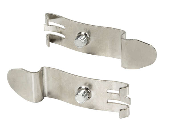 Naar omschrijving van MP0049 - DIN-Rail mounting brackets, stainless steel, 2pcs.