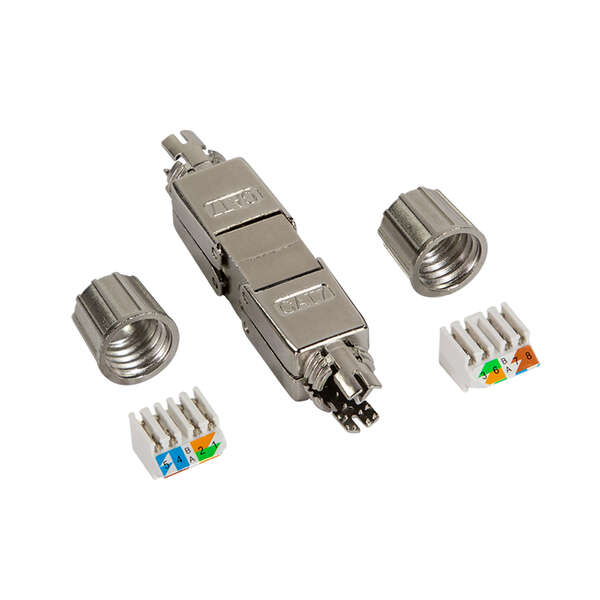 Naar omschrijving van MP0057 - Field assembly Cat.7 cable connector, shielded, slim type
