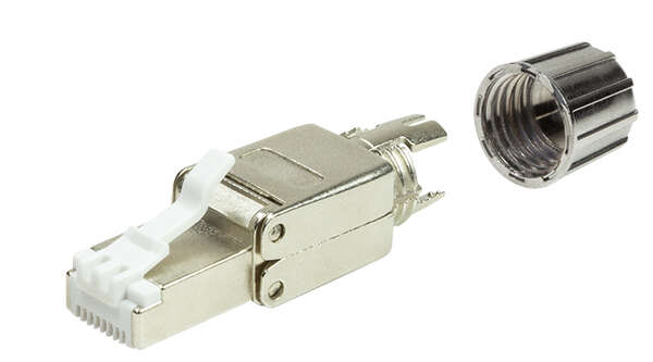Naar omschrijving van MP0080 - Field assembly Cat.8.1 RJ45 plug, shielded