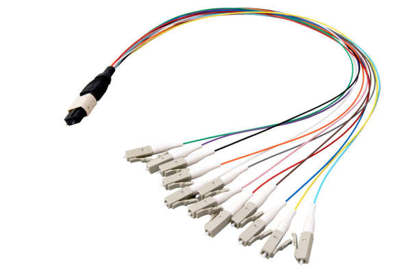 Naar omschrijving van MTPM12LCOS2-0-4 - Fanout Cable MTP-Male/LC 12-fiber, OS2, 0,4m
