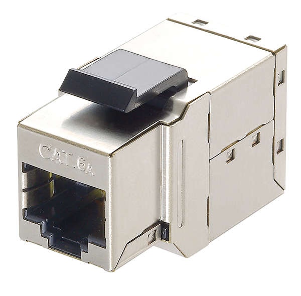 Naar omschrijving van NK4010 - Keystone Inline Coupler RJ45 Cat.6A Fully Shielded, snap-in mounting