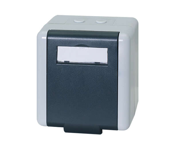 Naar omschrijving van NK4083 - Buiten opbouwdoos voor 2 keystone modules, IP44