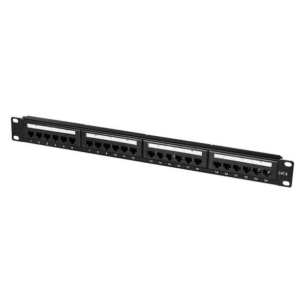 Naar omschrijving van NP0004 - Cat.6 Patch Panel 24-Port UTP, 180° punch down