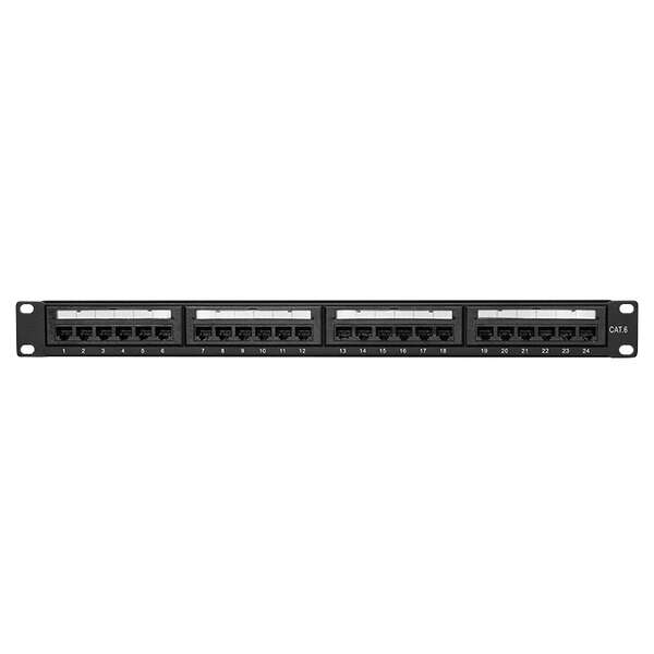 Naar omschrijving van NP0004 - Cat.6 Patch Panel 24-Port UTP, 180° punch down