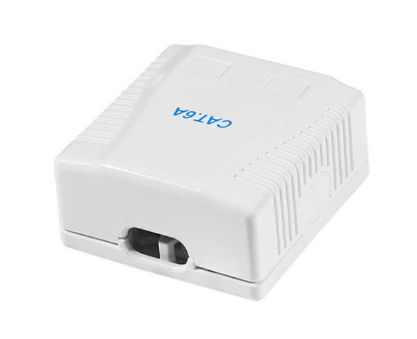 Naar omschrijving van NP0097 - Cat.6A Surface Mounted Box 2 x RJ45, shielded