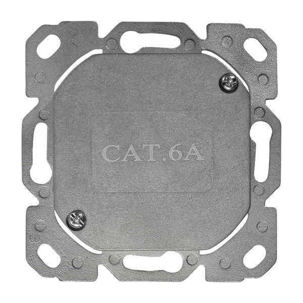 Naar omschrijving van NP0127 - Cat.6A Wall Outlet 2xRJ45 STP, vertical, signal white Ral9003