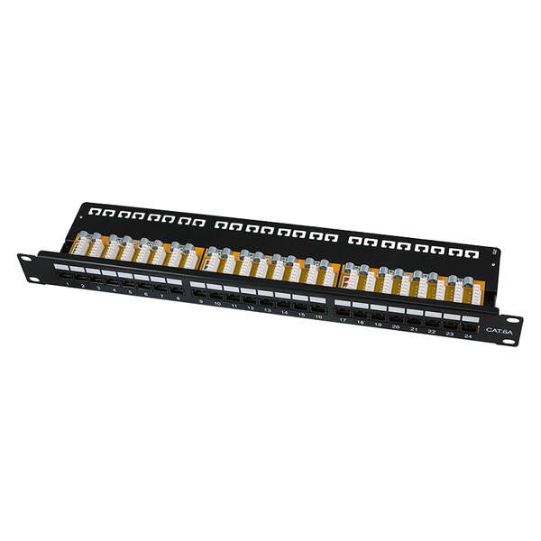 Naar omschrijving van NP0133 - Cat.6A Patch Panel 24-Port UTP, 1U, 90° IDC