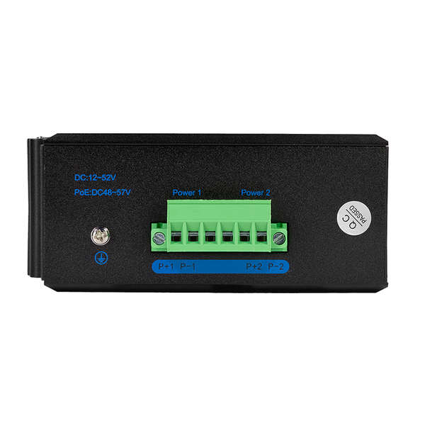 Naar omschrijving van NS202P - Industrial Gigabit Ethernet PoE switch, 5-port, 10/100/1000 Mbit/s