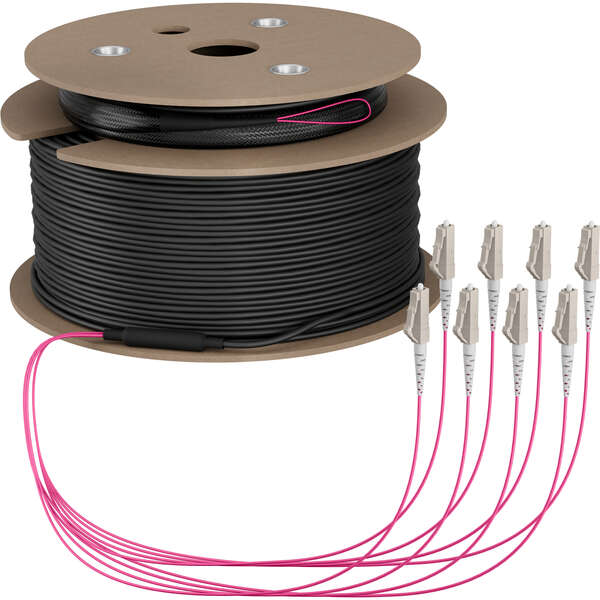 Naar omschrijving van O8322S60OM4 - Trunk cable U-DQ(ZN)BH OM4 8G (1x8) LC-LC 60m Dca LSZH