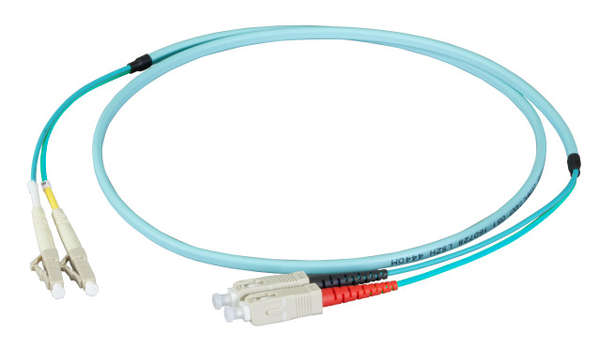 Naar omschrijving van OM3LCSC450X - Duplex Glasvezel Patchkabel om3 LC-SC 50/125, 45m Extra Mantel