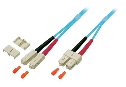 Naar omschrijving van OM3SCSC030E - Duplex Glasvezel Patchkabel om3 SC-SC 50/125, 3m Dikte 2mm