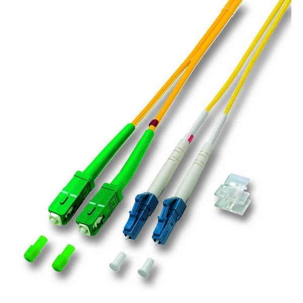 Naar omschrijving van OS2LCS8230X - Duplex Glasvezel Patchkabel LC-SCAPC 8gr 9/125 OS2,  23m Extra Mantel