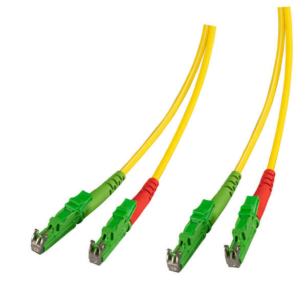 Naar omschrijving van OS2E8E8200E - Duplex Glasvezel Patchkabel E2000/apc-E2000/apc, 3.0mm, OS2, 20m