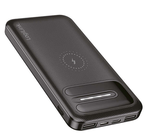 Naar omschrijving van PA0305 - Mobile Power Bank, LiPo, 8.000mAh, wireless charging, black