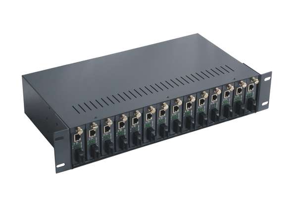 Naar omschrijving van PN-CC-14ACR - 14 Slot Media Converter Chassis with redundant Power Supply