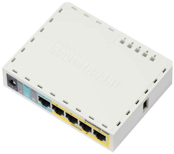 Naar omschrijving van RB750UP - MIKROTIK RouterBOARD RB750UP PoE