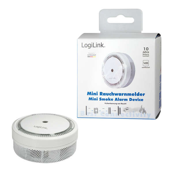 Naar omschrijving van SC0008 - Smoke detector with VdS approval, mini, 10 years lifetime