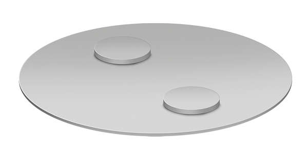Naar omschrijving van SC0017 - Smoke detector fastening kit Ø4 cm, magnetic