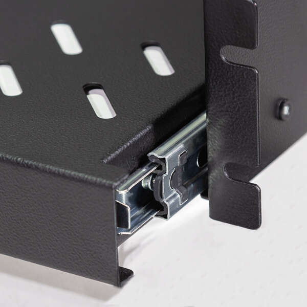 Naar omschrijving van SF2C50B - Extendable shelf for mounting on the front of a 19-inch profile rail, black