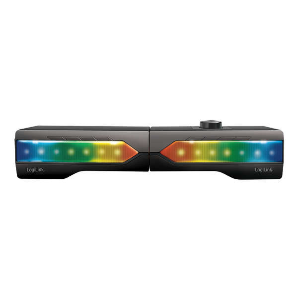 Naar omschrijving van SP0059 - Mobiele soundbar met feestverlichting 2 in 1 gaming geluidssysteem