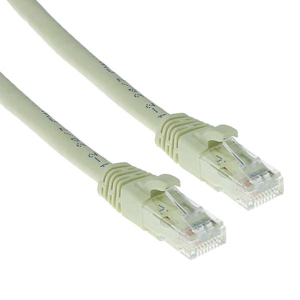 Naar omschrijving van U6IVL030 - CAT6 UTP patchkabel ivoor snagless met lipbeschermer  3m