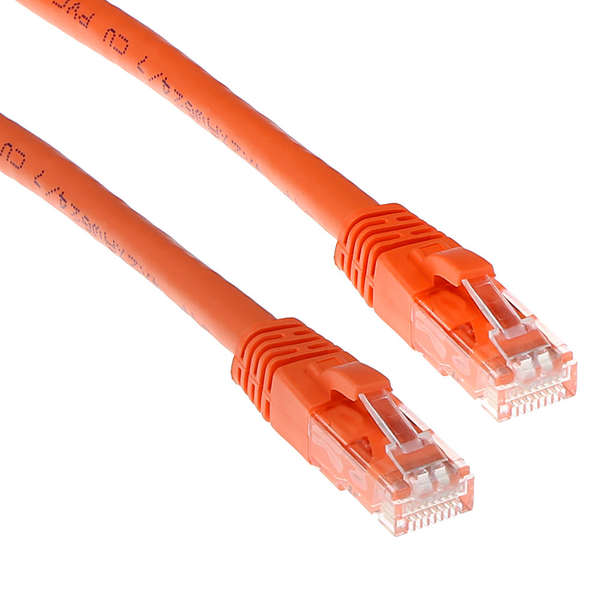 Naar omschrijving van U6ORL200 - CAT6 UTP patchkabel oranje met lipbeschermer 20m