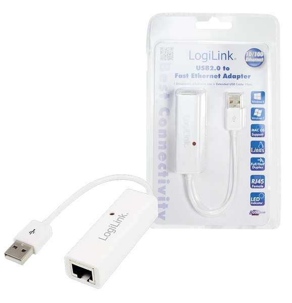 Naar omschrijving van UA0144A - Fast Ethernet Adapter  USB 2.0 to RJ45