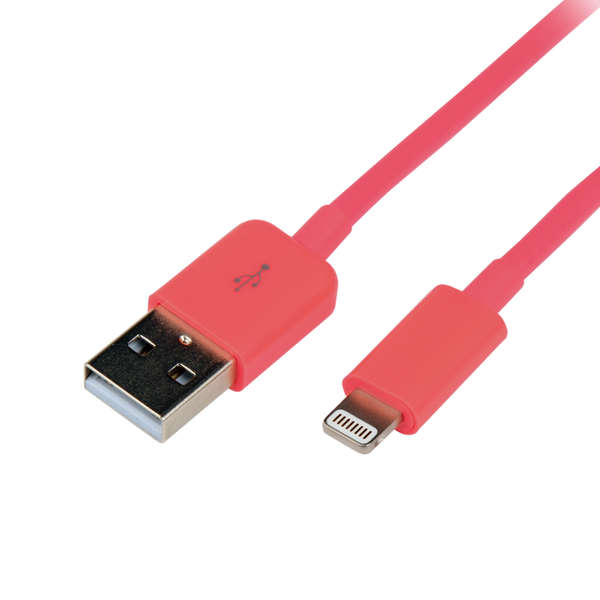 Naar omschrijving van UA0200 - LogiLink Apple Lightning to USB Connection Cable, pink 1.00 m