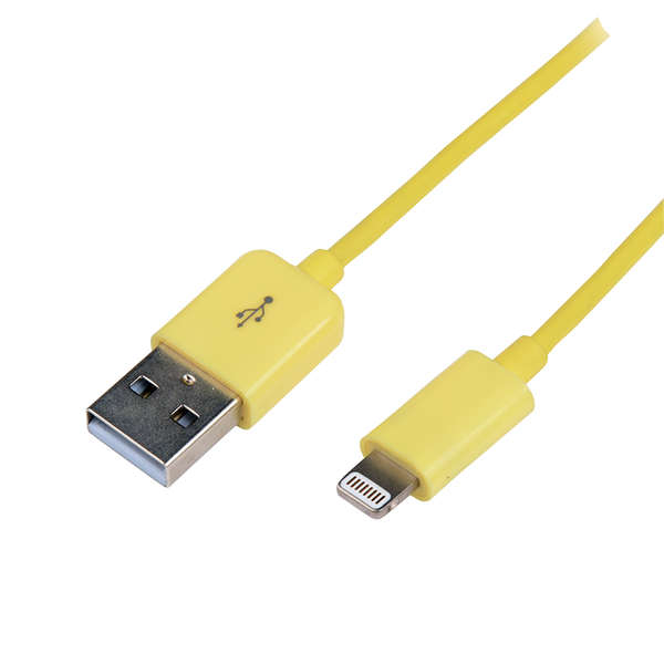 Naar omschrijving van UA0201 - LogiLink Apple Lightning to USB Connection Cable, yellow 1.00 m