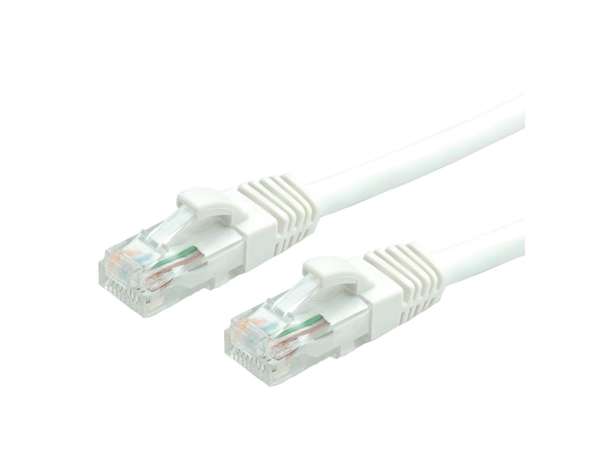 Naar omschrijving van ENU6AWT010-V - Cat.6A patchkabel 10G U/UTP PVC Wit 1,0m (Value)