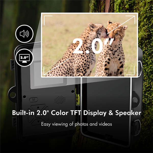 Naar omschrijving van WC0065 - Trail camera, 1080p, carmouflage