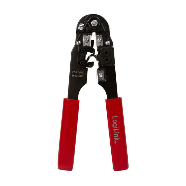 Naar omschrijving van WZ0004 - Crimping Tool Modular RJ45, with cutter and stripper