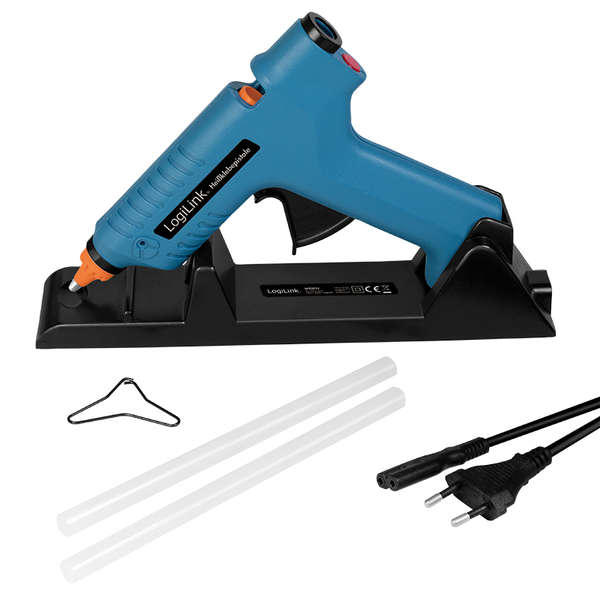 Naar omschrijving van WZ0052 - Hot glue gun wireless 80 W with station blue