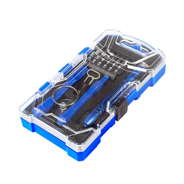 Naar omschrijving van WZ0057 - Screwdriver set with attachable bits and accessory 17 pieces