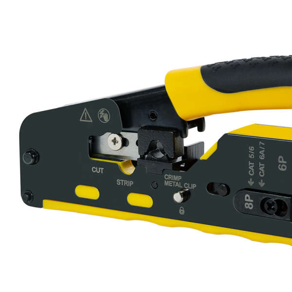 Naar omschrijving van WZ0060 - Crimp tool for CAT5/6/6A/7 & PASS THROUGH connectors