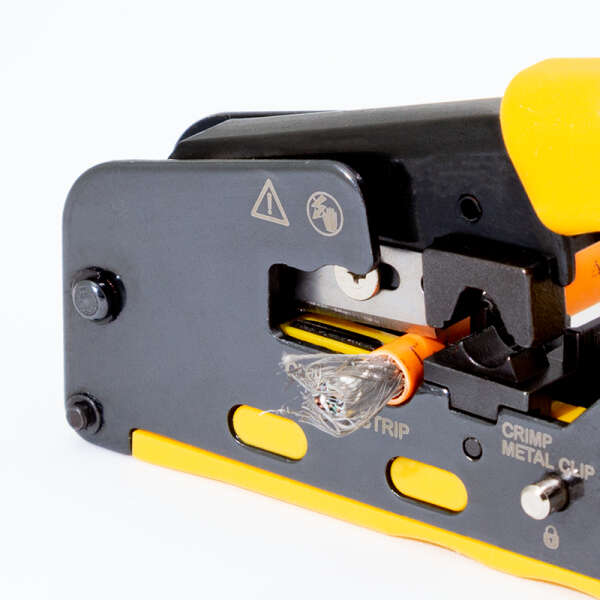 Naar omschrijving van WZ0060 - Crimp tool for CAT5/6/6A/7 & PASS THROUGH connectors