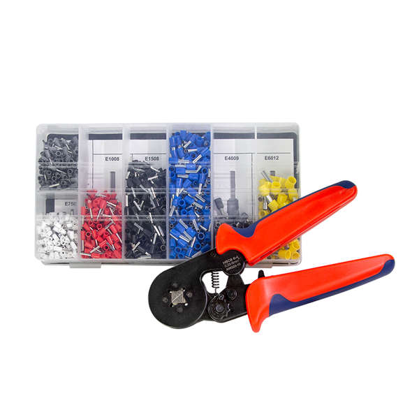 Naar omschrijving van WZ0068 - Self adjusting crimping pliers with wire end ferrule set 1200 pcs.