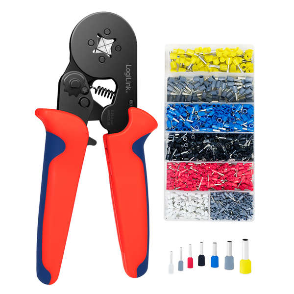 Naar omschrijving van WZ0068 - Self adjusting crimping pliers with wire end ferrule set 1200 pcs.