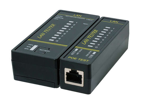 Naar omschrijving van WZ0080 - Cable Tester LANtest & PoE Finder with magnet & lighting
