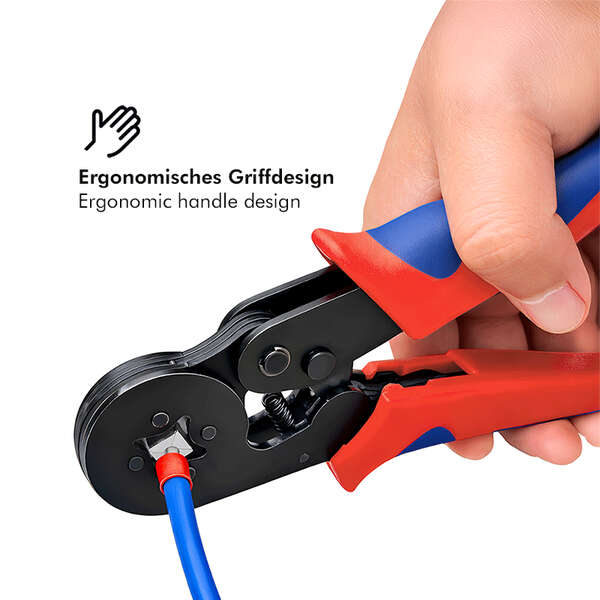 Naar omschrijving van WZ0082 - Self-adjusting crimping pliers for wire ferrules 0.25 - 10 mm²